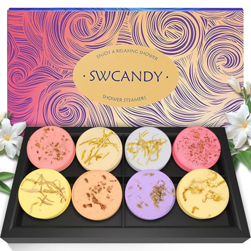 SWCANDY Aromatherapy Shower Steamers Bath Bombs 8-Pack
