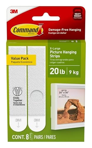 2 x 8-Count Command 20-Lb XL Heavyweight Picture Hanging Strips Deal
