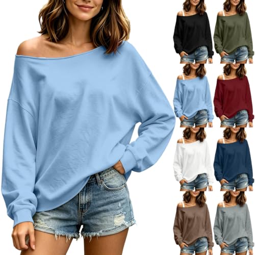Off The Shoulder Pullover Tops Deal