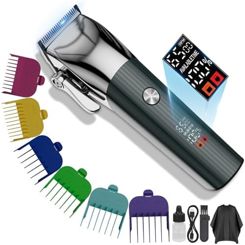 COMZIO Cordless Professional Hair Clippers w/ 6 Guards & USB-C Charging Deal