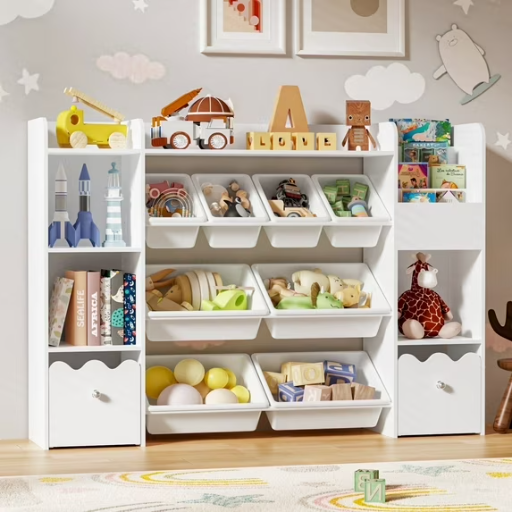 Hommpa Kids Toy Storage Organizer with 8 Toy Storage Bins