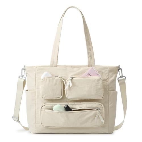 G4Free Casual Tote Bag w/ 15" Laptop Pocket (Beige) Deal