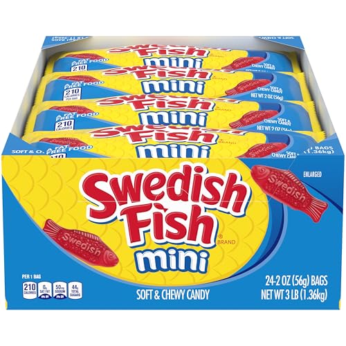 24-Pack 2-Oz Swedish Fish Mini Soft & Chewy Gummy Candy Deal