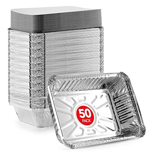 Disposable Aluminum Pans with Lids (50 Pack) Deal