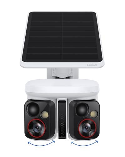 Baseus X1 Pro Dual-Tracking Outdoor Wireless 3K Security Camera w/ 300° Pan, 8x Zoom, & Color Night Vision