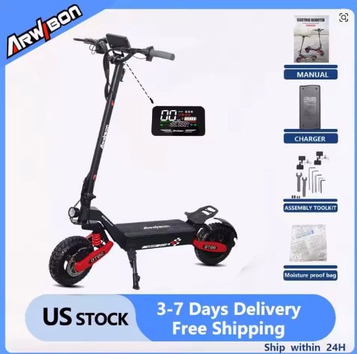 Arwibon GT06 11 inch 1200W Foldable E-Scooter 48V 13AH Deal