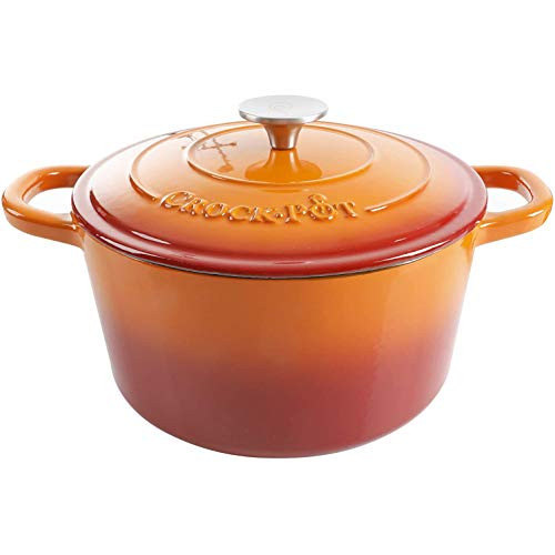 Crock-Pot Artisan 5-Qt Round Cast Iron Nonstick Dutch Oven w/ Lid
