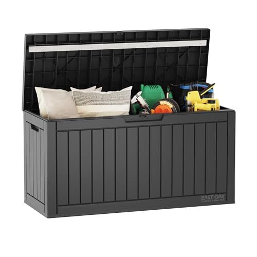 EAST OAK Outdoor Storage Box 60 Gallon Deal