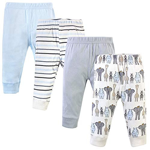 Hudson Baby Girl's Cotton Pants 4-Pack