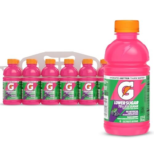 12-Pack 12-Oz Gatorade Lower Sugar Electrolyte Sports Drink (Rain Berry) Deal