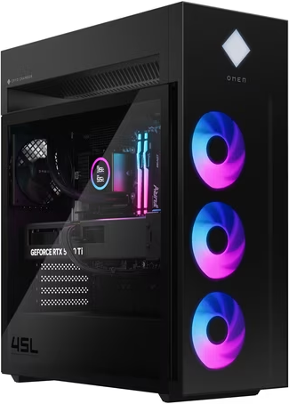 HP OMEN 45L Gaming Desktop PC with 32GB DDR5 RAM and 1TB SSD Deal