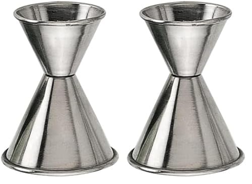 American Metalcraft J214 Bar Jigger 1/2oz. x 1-1/4oz. Capacity (Pack of 2)
