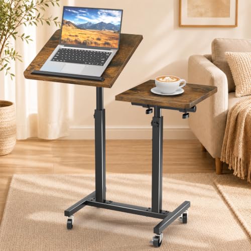 Portable Rolling Laptop Desk with Wheels