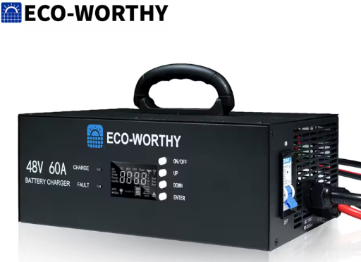 ECO-WORTHY 48V 60A Lithium Battery Charger Adjustable Voltage & Current Deal