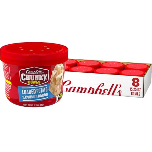 Campbell's Chunky Loaded Potato with Bacon Microwavable Bowl (Case of 8)