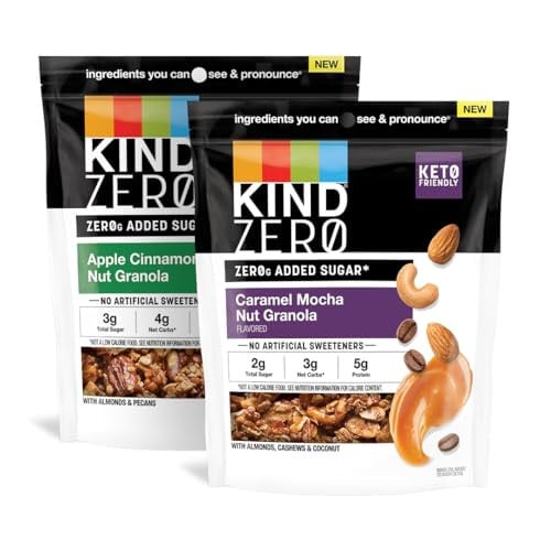 KIND Zero Added Sugar Granola Variety Pack, 8oz 2 Count