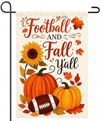 Football and Fall Y'all Garden Flag Deal