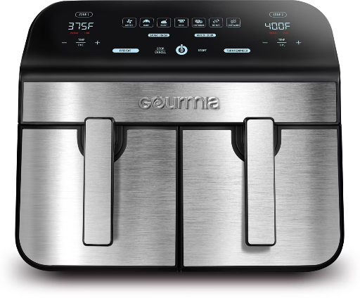 Gourmia 10-Qt. Dual Basket Digital Air Fryer