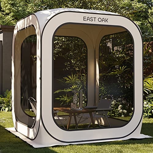 East Oak Pop up Screen Tent with Mosquito Netting 6 x 6 FT