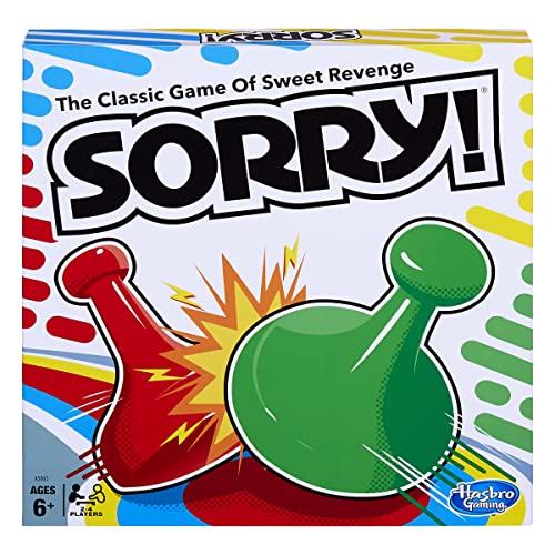 Sorry! Classic Hasbro Board Game for Kids Ages 6 and Up
