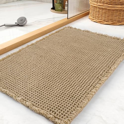 Amazon: Amazon - Waffle Bath Mat Rug 17x24" $6.88 — $6.88