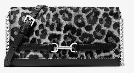 Michael Kors Carson Large Leopard Print Calf Hair Convertible Crossbody Bag Deal