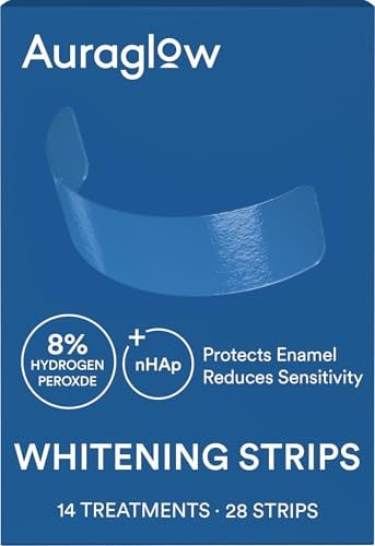 Auraglow Teeth Whitening Strips (14-Treatments, 28 Strips) Deal