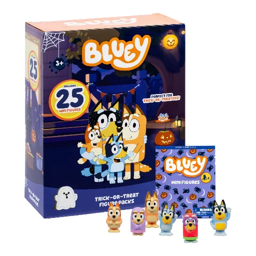 Bluey Halloween Trick-or-Treat Mini Figures 25-Count