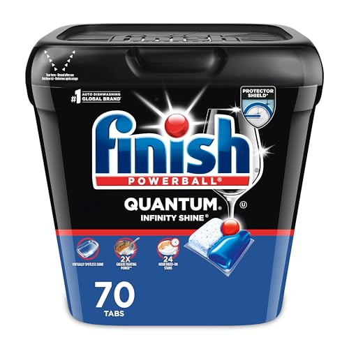 Finish Quantum Infinity Shine Dishwasher Pods, 70 Count