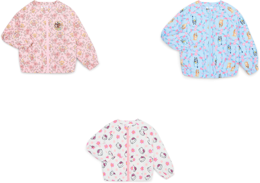 Character Toddler Girl Quilted Jacket 2T-5T