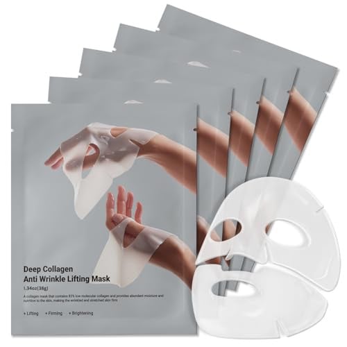 RoseMine Deep Collagen Anti-Wrinkle Overnight Facial Mask 5-Pack Deal