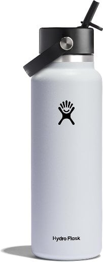 Hydro Flask 40-Oz Wide Mouth Water Bottle + Flex Straw Cap Deal