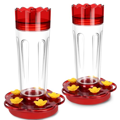 Plastic Hummingbird Feeders 2-Pack 15 Ounces