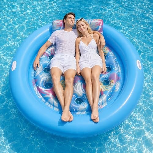 Giant Inflatable Pool Float with Removable Pillow Deal
