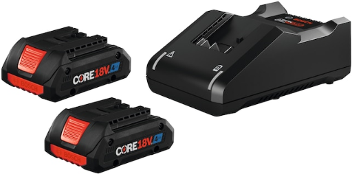 Bosch 18-Volt 2-Pack Lithium 4Ah Battery Kit