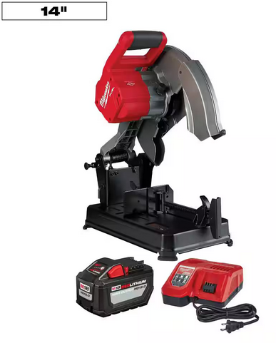 Milwaukee M18 FUEL 14 in. Abrasive Cut-Off Saw Kit with One 12.0Ah Battery