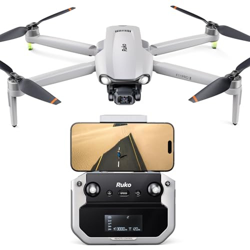 Ruko F11PRO 2 Drone with 6K Camera, 3-Axis Gimbal, 4K/30fps Video, 70-Min Flight Time, 2 Batteries