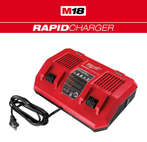 Milwaukee M18 18-Volt Dual Bay Rapid Battery Charger