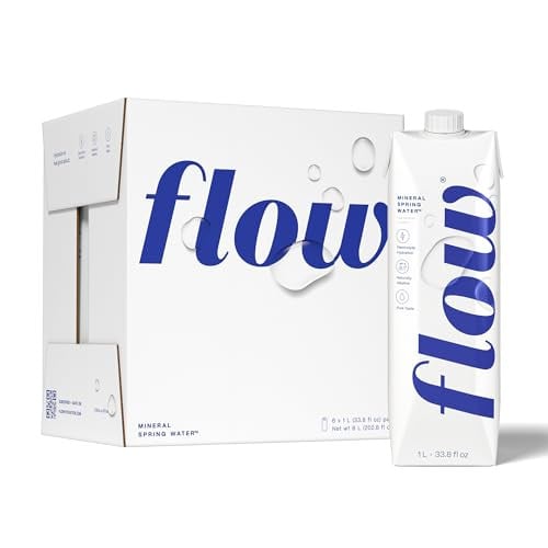 Flow Alkaline Spring Water, 1L (Pack of 6) Deal