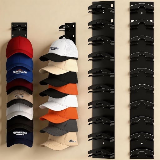 FRAWENLECO Hat Organizer for Baseball Caps - 2 pack Deal