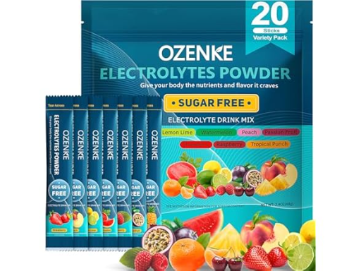 OZENKE Electrolytes Powder Packets 20-Count Variety Pack
