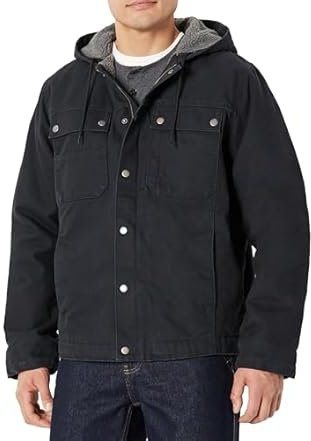 Amazon Basics Men's Insulated RelaxedFit Hooded Workwear Jacket Deal