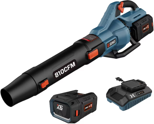 SENIX 60-Volt 810-CFM 170-MPH Battery Handheld Leaf Blower 4 Ah Battery Deal