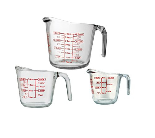 Anchor Hocking 3-pc Glass Measuring Cups Set