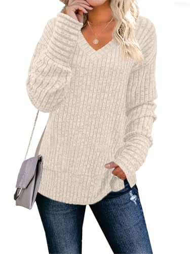 JomeDesign Women’s Long-Sleeve V-Neck Sweater Deal