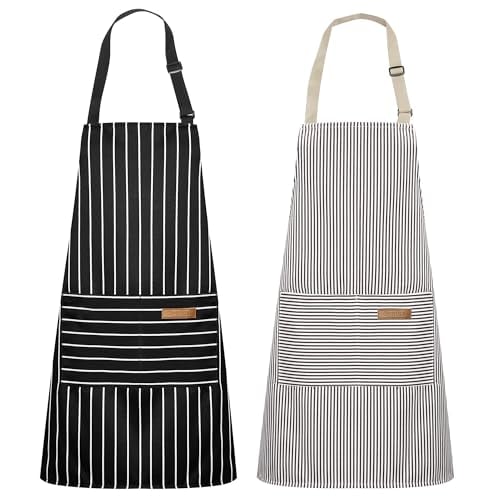 Two Poly/Cotton Blend Aprons