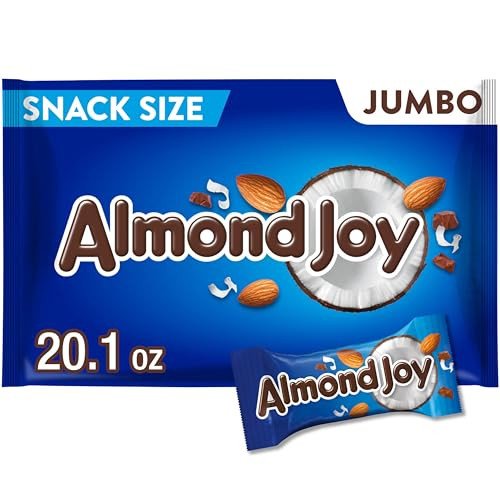 Almond Joy Jumbo Bag Snack Size Coconut and Almond Chocolate Bars 20.1-Oz