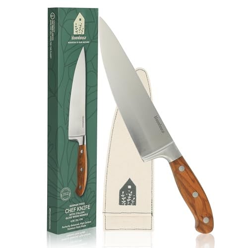 Bloomhouse Full Tang German Stainless Steel Chef's Knife 8'' Deal