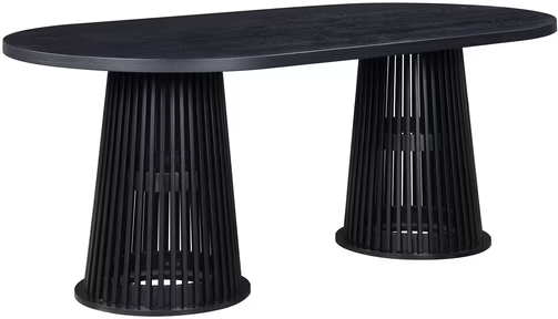 Beautiful by Drew Oval Dining Table, Rich Black