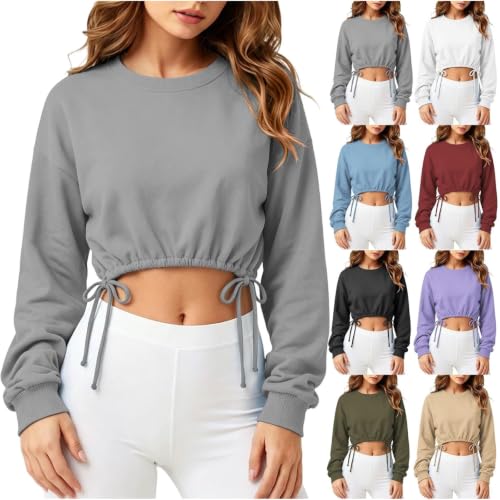 Cropped Sweatshirts Pullovers 